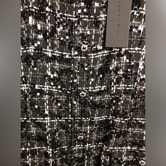 Gianni Bini Black and White Sequin Tweed Dress size 6 NWT - Picture 15 of 16